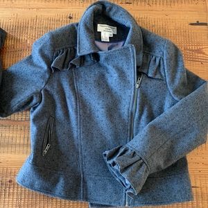 Anthropologie by Helene Berman Wool Moto Coat